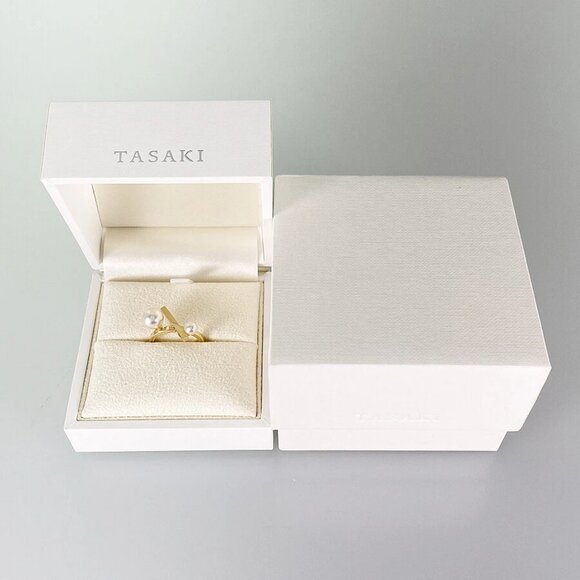 TASAKI Balance cross Yellow gold Pearl Ring - Picture 13 of 16